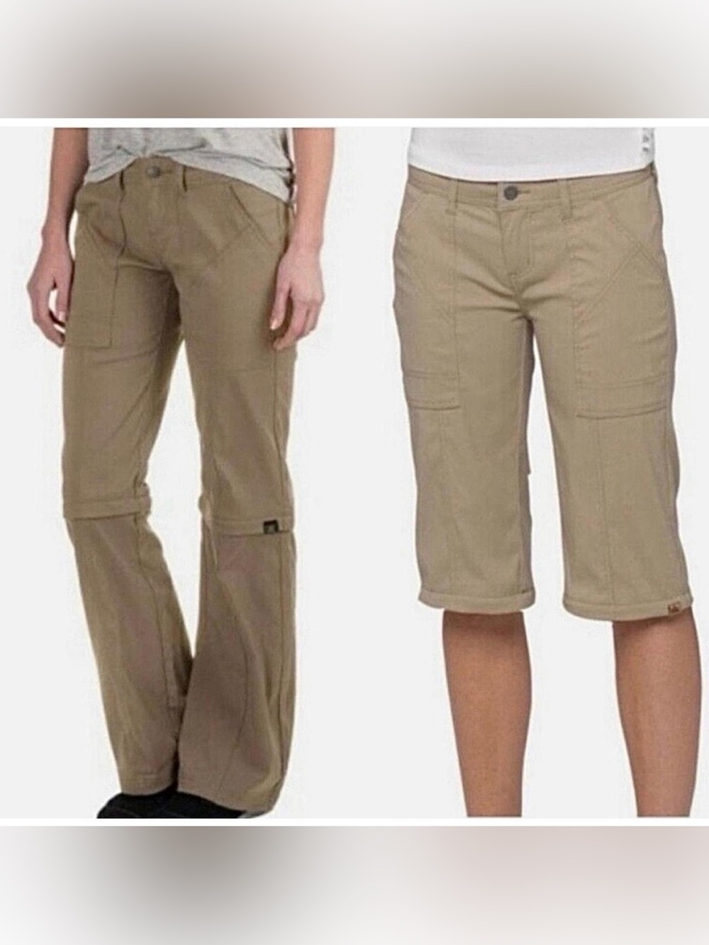 prAna Women's Monarch Convertible Hiking Pants size 4 Regular